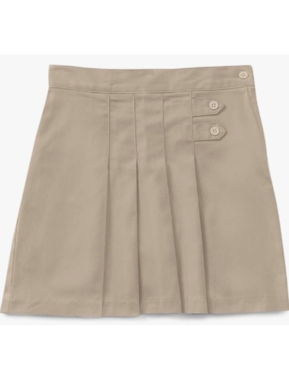 Classroom School Uniforms 55124 Womens Pleated Tab Scooter - Khaki
